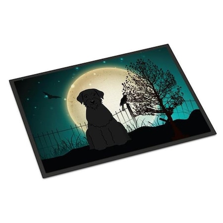 Carolines Treasures BB2256MAT Halloween Scary Giant Schnauzer Indoor or Outdoor Mat; 18 x 0.25 x 27 in. BB2256MAT